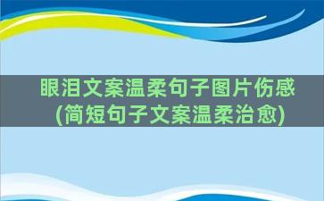 眼泪文案温柔句子图片伤感(简短句子文案温柔治愈)